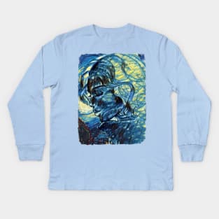 Fantasy World Van Gogh Style Kids Long Sleeve T-Shirt
